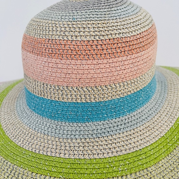 Cappelli Pastel Metallic Paper Wide Brim Hat - Picture 2 of 8